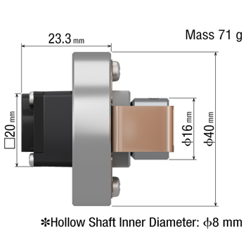 40 mm Rotary Encoder Hollow Shaft Type