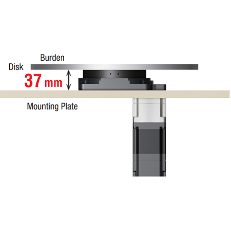 Space-saving in the vertical direction Example: DGN130